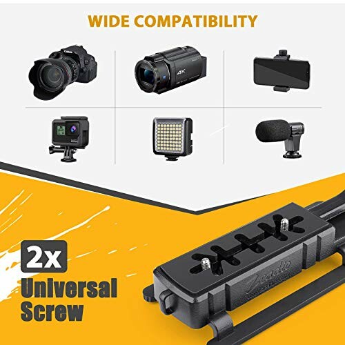 Universal screw mount compatibility with cameras and accessories.