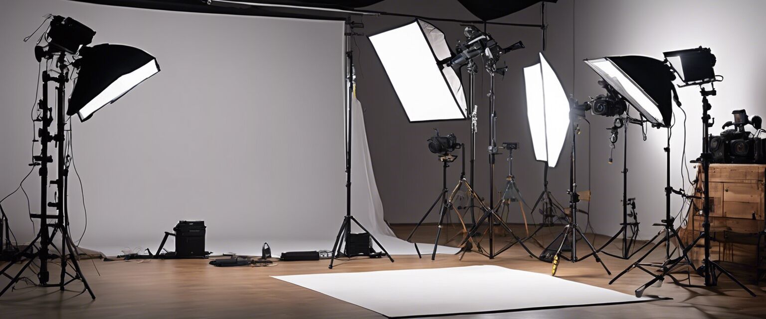 Lighting setup for video production